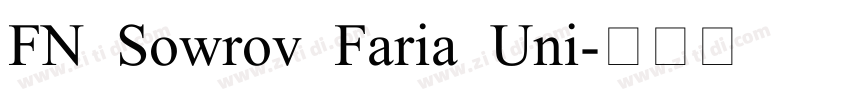 FN Sowrov Faria Uni字体转换